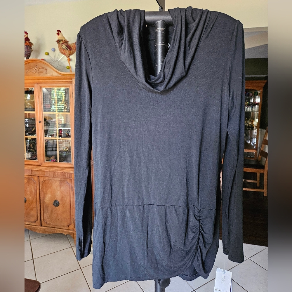 GAIAM Balance Hoodie Yoga Ruched Activewear Lightweight Flexible Women's sz M